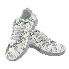 Imagem de GOSTONG Tênis feminino de malha respirável antiderrapante sola macia para uso interno e externo tênis esportivo branco 34-46, Árvore que cultiva plantas, 41