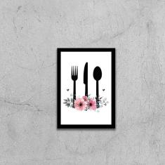 Imagem de Quadro Decorativo Utensílios de Cozinha 2 45x34cm