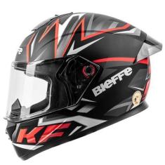 Imagem de Capacete Masculino Fechado Bieffe B12 Kf Preto Aerofolio, 56