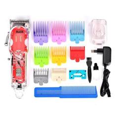 Imagem de Máquina De Cortar Cabelo Profissional Bivolt Transparente Barba Bigode