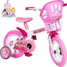 Imagem de Bicicleta Infantil Aro 12 Feminina Com Rodinhas Princesinha Styll Baby