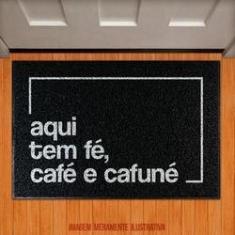 Imagem de Tapete Capacho - Aqui Tem Fé Café Cafuné