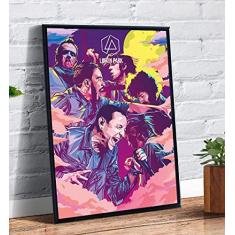 Imagem de Quadro decorativo Poster Linkin Park Arte Desenho Banda
