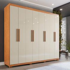 Imagem de Guarda-Roupa Casal 8 Portas 4 Gavetas Com Pés Montreal - Imop Móveis