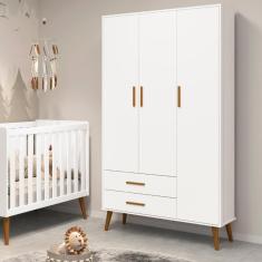 Imagem de Guarda Roupa Infantil 3 Portas Isis Branco
