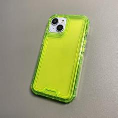 Imagem de Capa de telefone transparente híbrida com armadura para iPhone 11 12 13 14 Pro Max 3 em 1 proteção cor neon capa transparente, T6, para iphone 14 Pro