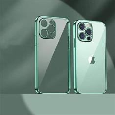 Imagem de Estojo macio transparente folheado para iPhone 13 Pro Max 12 11 XR X XS Max 8 7 Plus 13Pro 14 Capa protetora ultrafina à prova de choque, T5, para iphone X ou XS