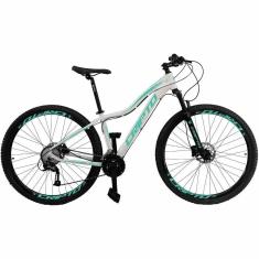 Imagem de Bicicleta Aro 29 Cripto 24 Vel Freio Hidráulico E Suspensão - Branco-verde - 17&quot; Branco-verde