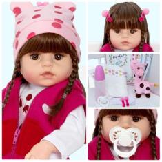 Imagem de Baby Reborn Boneca Bebe Reborn + Girafinha - Cegonha Reborn Dolls