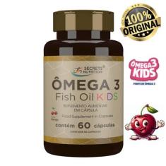 Imagem de Ômega 3 Fish Oil Kids sabor Cereja 60 cápsulas mastigaveis - Secrets N