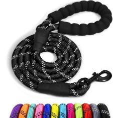 Imagem de Coleira para cães Taglory Rope de 1,2 m com alça acolchoada para cães 