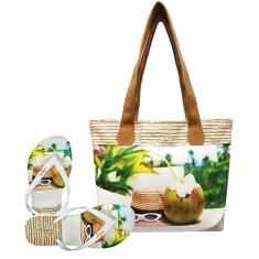 Imagem de Bolsa Com Chinelo Feminino Chapéu E Coco Magicc Bolsa