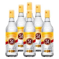 Imagem de Cachaça Aguardente 51 Garrafa 965ml 6 Unidades
