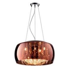 Imagem de Lustre Pendente Cobre Cristal 40cm Pd002co Bella