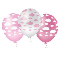 Imagem de Bexiga Fantasia Nuvem 10" Rosa Pic Pic 25 Unidades