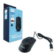 Imagem de Mouse USB Ergonômico Philips 3 Botões 1000 Dpi M104