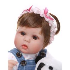 Imagem de Bonecas Reborn de 40 cm Docka Barn Leksaker Nyfödd Doll Girl Gift