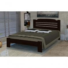 Imagem de Cama Super King Size Valência De Madeira Angelim Tabaco
