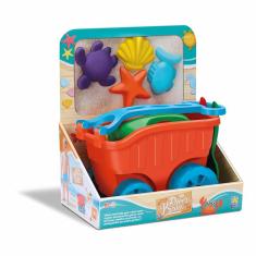 Imagem de Carrinho de Praia Infantil - Diver Praia - Carriola com Acessórios - Divertoys