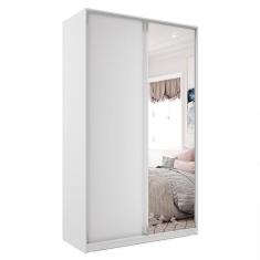Imagem de Guarda-roupa Solteiro Com Espelho Zermatt 100% Mdf  2 Pt 3 Gv