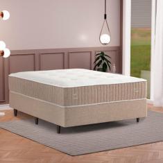Imagem de Colchão Casal Molas Maxspring 138x188x32cm One Side Pillow Munique Herval Bege/branco