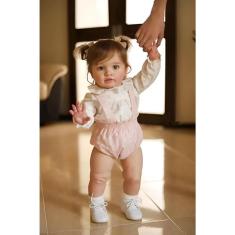 Imagem de Boneca infantil Reborn kawayii Princess Girl 66 cm com acessórios