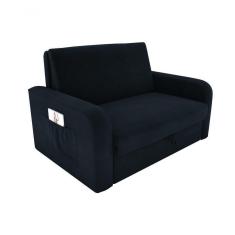 Imagem de Sofá Cama Daiane 2 Lugares Com Baú Suede Petróleo Matrix