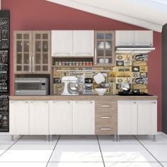 Imagem de Cozinha Completa Predilleta Gabrieli Modulada 5 Pecas 260 Cm 13 Portas