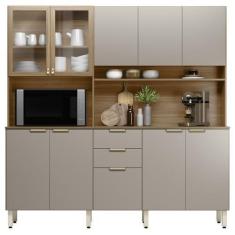 Imagem de Cozinha Compacta 10 Portas 2 Gavetas 98221 Amendola Nude Prime Tx Demo