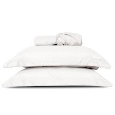 Imagem de Jogo De Lençol Casal Padrão Slim Percal 200 Fios 3 Peças - Branco
