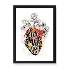 Imagem de Arte Maníacos Quadro Decorativo Deixa o Amor Florir Color - 23x16,25cm (Moldura em laca )