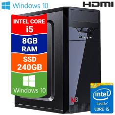 Imagem de Computador Intel Core i5 Com Hdmi 8GB SSD 240GB Windows 10 Desktop Pc - Mali Brasil