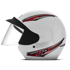 Imagem de Capacete Moto Aberto Mixs Up Masculino Feminino Com Viseira, BRANCO, 5