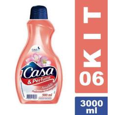Imagem de Kit 6 Desinfetante Amable Casa E Perfume 3000ml Uso Geral - Casakm