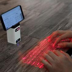 Imagem de Teclado portátil sem fio da projeção virtual do teclado do laser de bluetooth para o computador
