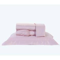 Imagem de Lençol King Pádua 4Pçs 400 Fios 100% Algodão Egípcio Rosa