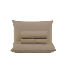 Imagem de Lençol De Cama Super King 04 Peças 300 Fios Percal 100% Algodão Cama B
