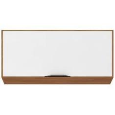 Imagem de Armário de Geladeira Demóbile Firenze com 1 Porta Basculante - Amêndola/Branco