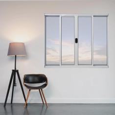 Imagem de Janela de Alumínio 100x150cm 4 Folhas Fortline Atlântica Branco