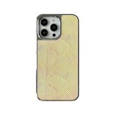 Imagem de Capa de luxo deslumbrante com padrão de cobra para iPhone 15 14 13 12 Pro Max 11 capa de telefone de couro macio e resistente, dourado