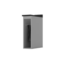 Imagem de Balcão de Cozinha Porta Toalha com Tampo Diva Cinza/Nero