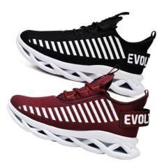 Imagem de Kit 2 Tênis Masculino Esportivo Confortavel Maverik  Preto/Bordo - EVO