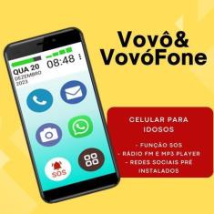 Imagem de Celular vovô&vovófone 64gb oba botão sos zap - POSITIVO, Preto