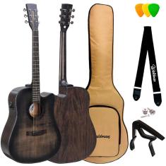 Imagem de Violão elétrico folk waldman anápolis sólido DCEX-1141 bkb