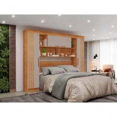 Imagem de Guarda-roupa Modulado 4 Portas Apolo -Sallêto - Cinamomo/Off White
