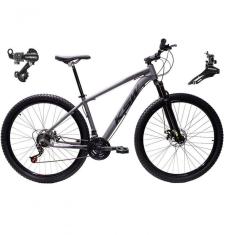Imagem de Bicicleta Aro 29 Ksw Xlt Alumínio 24v Câmbios Shimano Garfo Suspensão - Grafite Tam.21