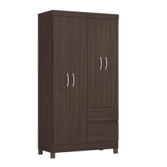 Imagem de Guarda Roupa Solteiro Lótus 4 Portas E 2 Gavetas Café Touch - Demóbile Café Touch
