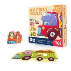 Imagem de Quebra-cabeças Toi Toddler My First Puzzle, 6 pacotes, animais