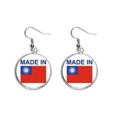 Imagem de Brincos de prata feitos em Myanmar Country Love Ear pendentes joia feminina