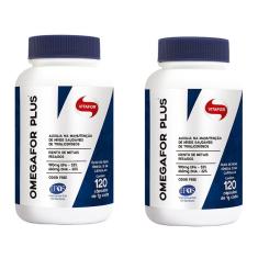 Imagem de Kit Com 2 Omegafor Plus 1000 Mg 120 Capsulas  Vitafor